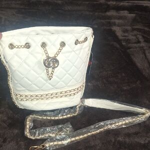 White Quilted Shoulder Bag